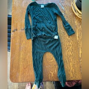 Ready Set Romper long sleeve emerald